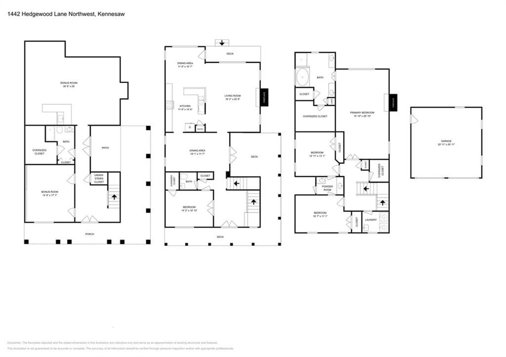 4 bedroom, 4 bathroom, 3,506 sq ft single family residence for sale at 1442 Hedgewood Lane, Kennesaw, GA 30152 — photo 2