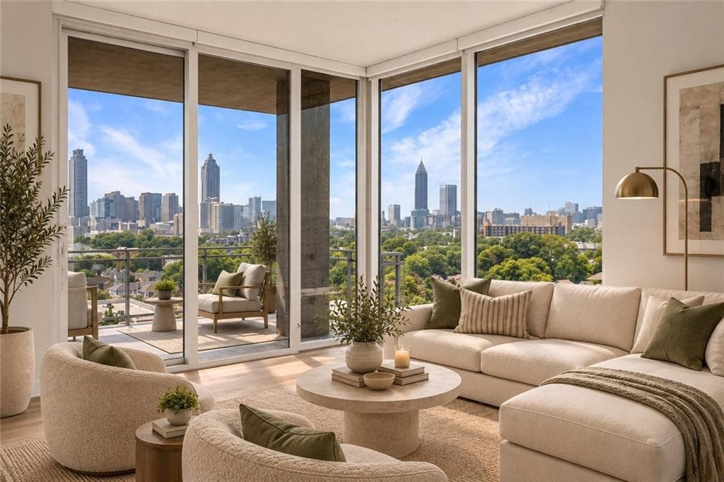 3 bedroom, 4 bathroom, 2,729 sq ft apartment for rent at 628 Edgewood Avenue PH1, Atlanta, GA 30312 for $13,500 a month — photo 1 of 22