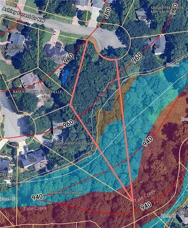 unimproved land under contract at 611 Ashley Forest Drive, Acworth, GA 30102 — photo 3