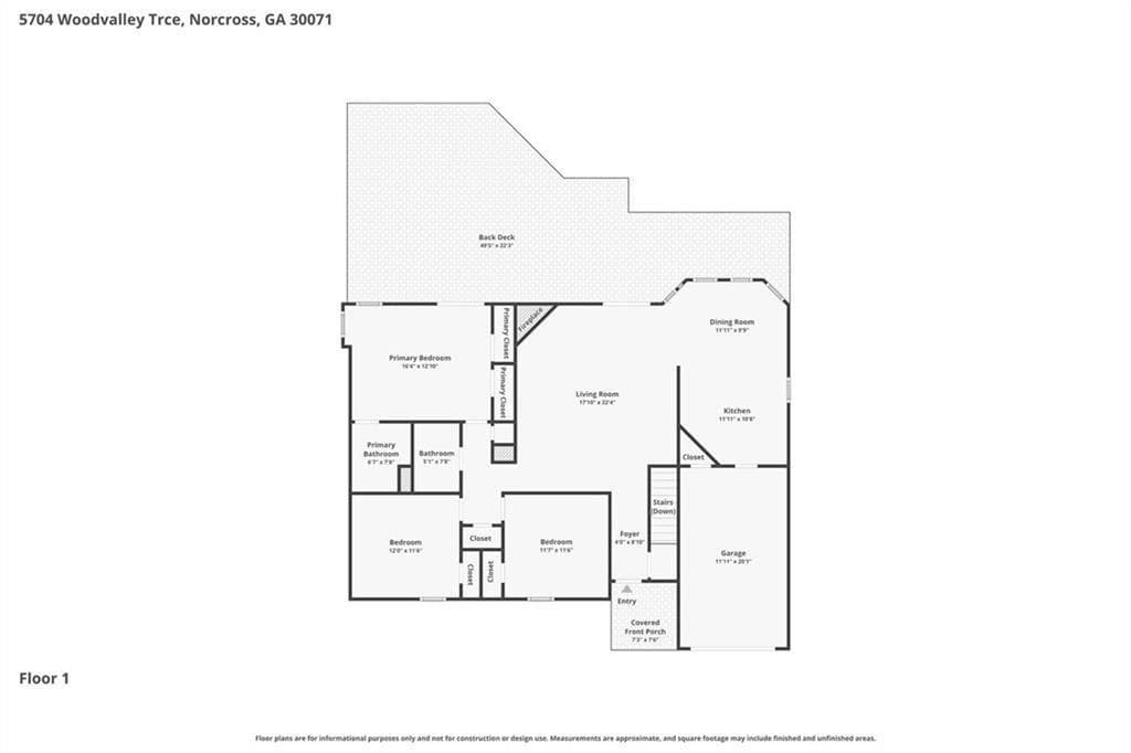 5 bedroom, 3 bathroom, 2,838 sq ft single family residence for sale at 5704 Woodvalley Trace, Norcross, GA 30071 — photo 4
