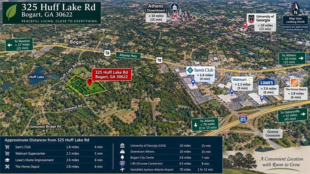 unimproved land for sale at 325 Huff Lake Road, Bogart, GA 30622 — photo 3