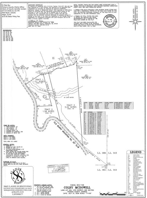 unimproved land for sale at 3280 Old Burnt Mountain Road, Jasper, GA 30143 — photo 6