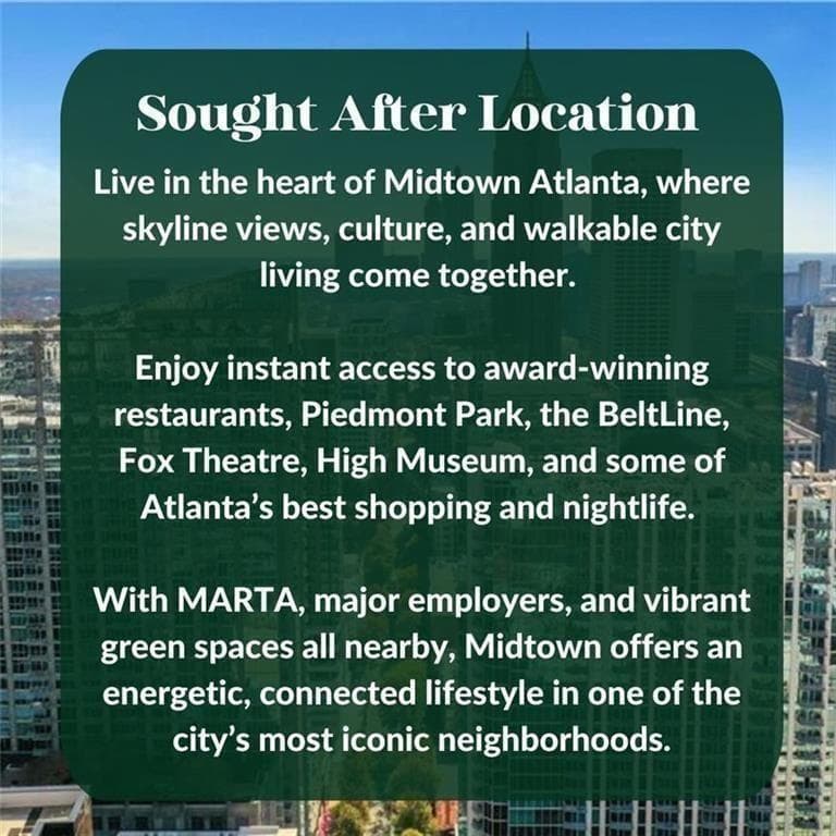 1 bedroom, 1 bathroom, 625 sq ft condominium for sale at 1421 Peachtree Street 203A, Atlanta, GA 30309 — photo 3