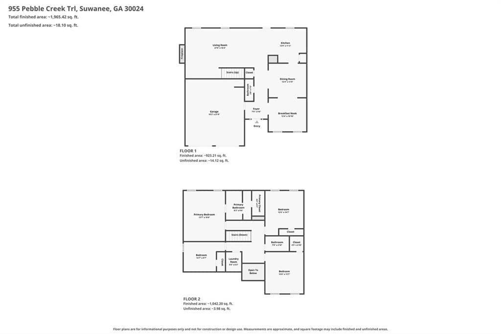 4 bedroom, 3 bathroom, 2,094 sq ft single family residence for sale at 955 Pebble Creek Trail, Suwanee, GA 30024 — photo 7
