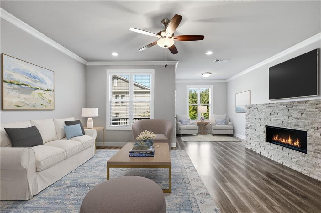 3 bedroom, 4 bathroom, 2,074 sq ft townhouse for sale at 3647 Atherton Park Court, Suwanee, GA 30024 — photo 3