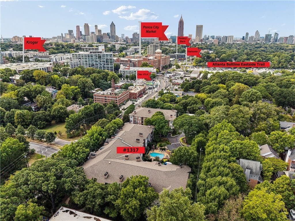 1 bedroom, 1 bathroom, 1,275 sq ft condominium for sale at 825 Highland Lane 1317, Atlanta, GA 30306 — photo 2