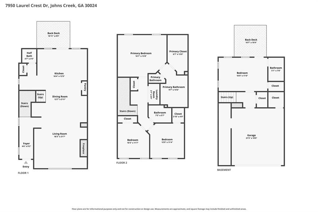 4 bedroom, 4 bathroom, 1,996 sq ft townhouse for sale at 7950 Laurel Creek Drive, Johns Creek, GA 30024 — photo 3