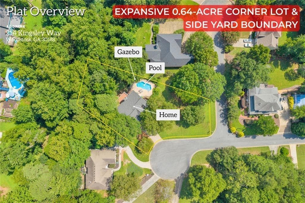 5 bedroom, 4 bathroom, 3,756 sq ft single family residence for sale at 214 Kingsley Way, Woodstock, GA 30188 — photo 2