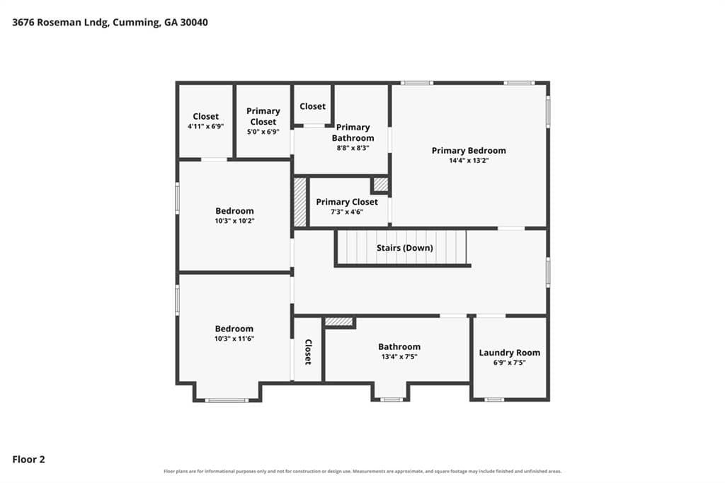 3 bedroom, 3 bathroom, 1,725 sq ft single family residence for sale at 3676 Roseman Landing, Cumming, GA 30040 — photo 3