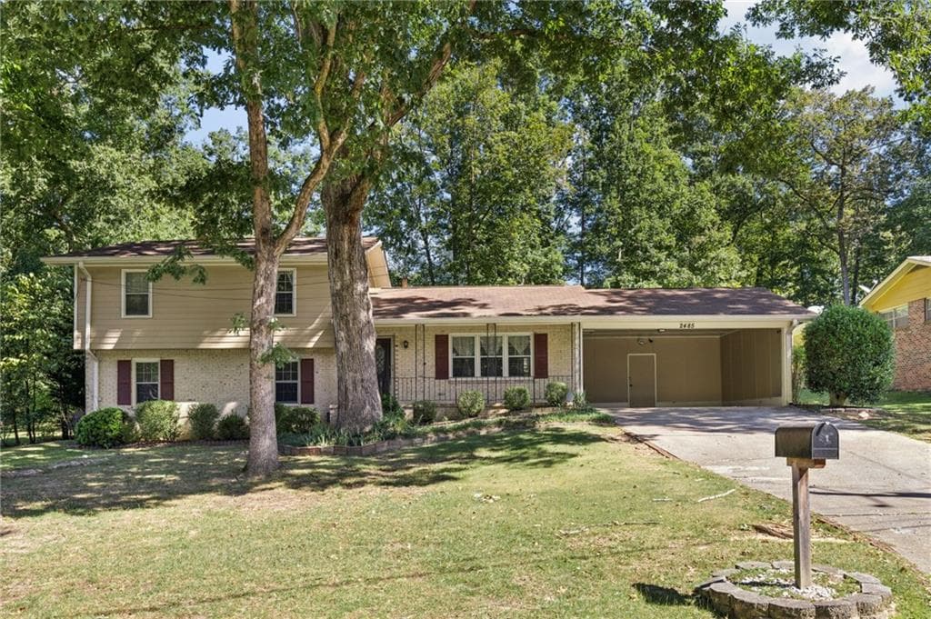 3 bedroom, 3 bathroom, 16,552 sq ft single family residence for sale at 2485 HALLIE MILL Road, Atlanta, GA 30349