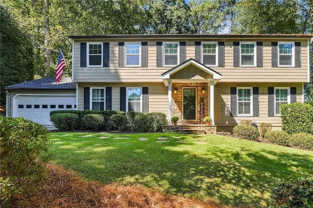 5 bedroom, 3 bathroom, 2,376 sq ft single family residence for sale at 345 High Meadow Drive, Marietta, GA 30068