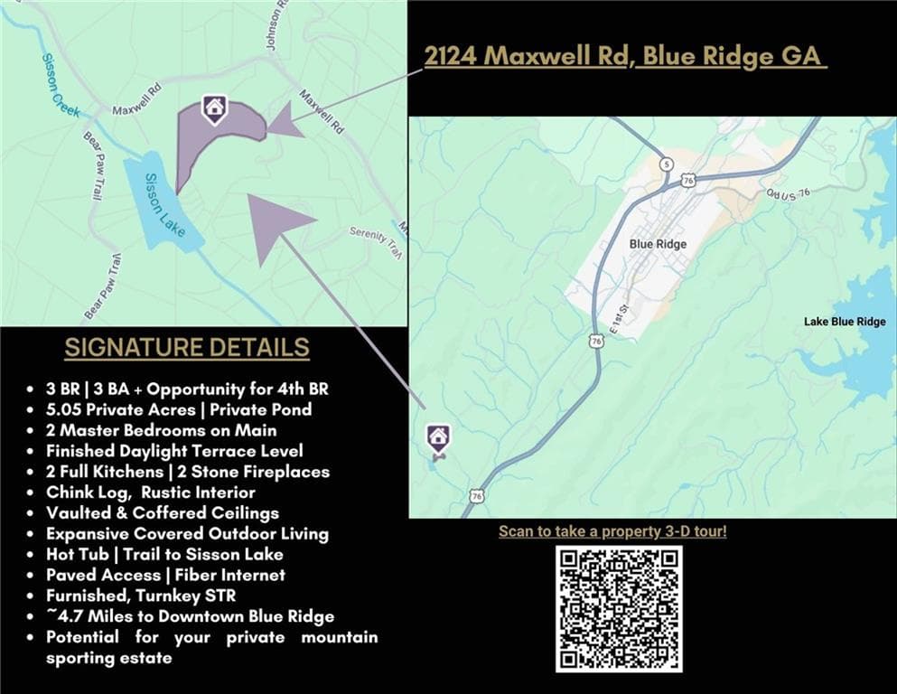 3 bedroom, 3 bathroom, 2,688 sq ft single family residence for sale at 2124 Maxwell Road, Blue Ridge, GA 30513 — photo 9