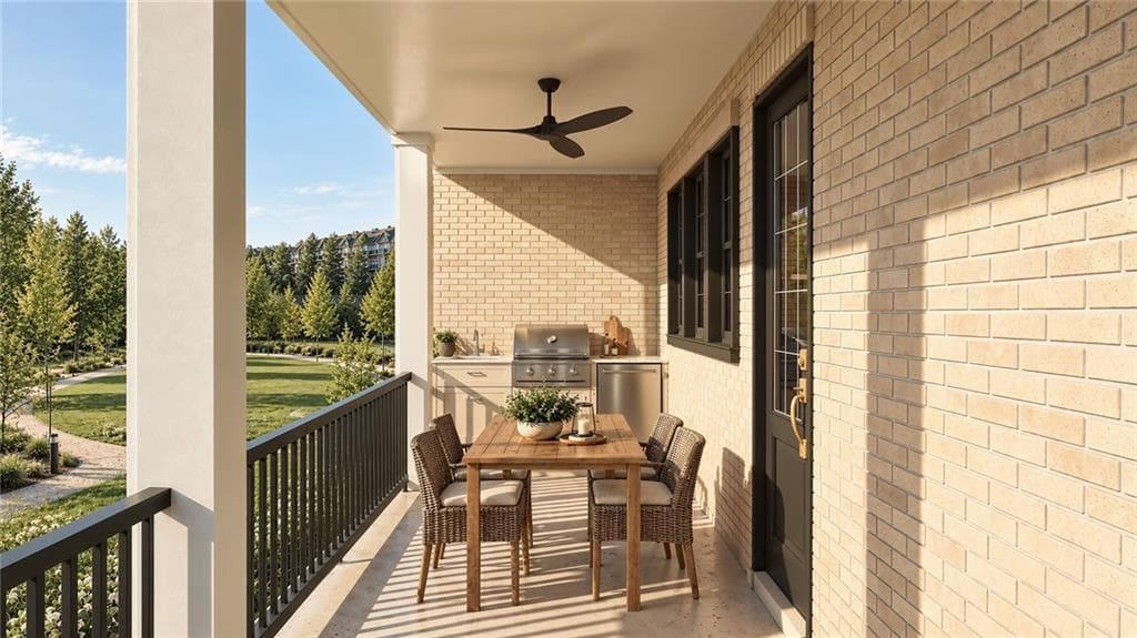 3 bedroom, 5 bathroom, 3,540 sq ft townhouse for sale at 350 Halstone Court, Alpharetta, GA 30009 — photo 8