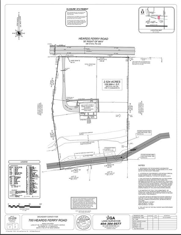 3 bedroom, 4 bathroom single family residence for sale at 700 Heards Ferry Road, Atlanta, GA 30328
