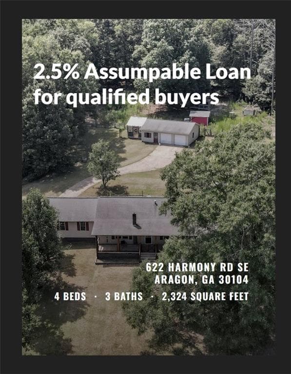 4 bedroom, 3 bathroom, 2,500 sq ft single family residence for sale at 622 Harmony Road, Aragon, GA 30104