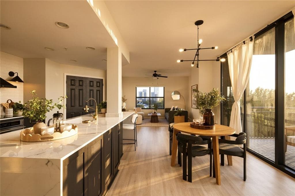 2 bedroom, 2 bathroom, 1,233 sq ft home for sale at 3040 Peachtree Road 611, Atlanta, GA