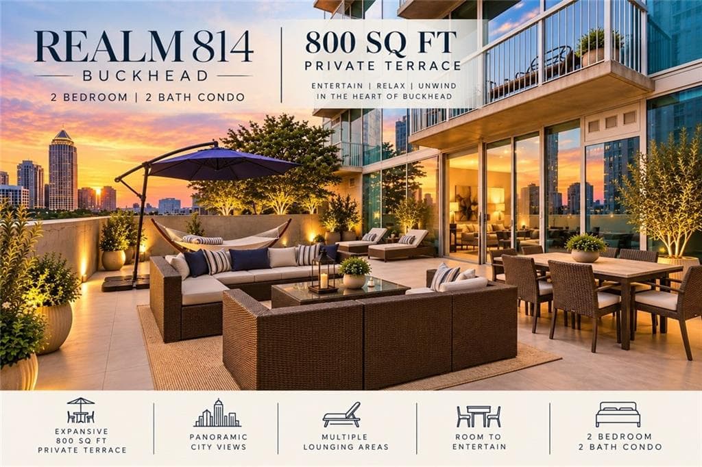 2 bedroom, 2 bathroom, 1,238 sq ft condominium for sale at 3324 Peachtree Road 814, Atlanta, GA 30326 — photo 1 of 45