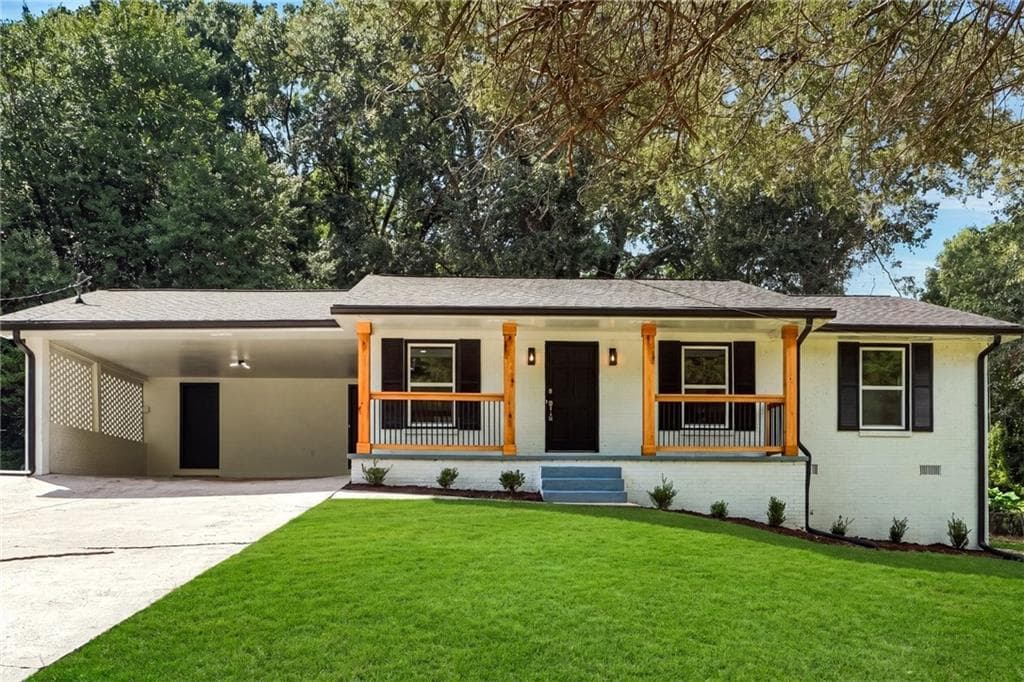 3 bedroom, 2 bathroom, 1,340 sq ft home for sale at 385 Greenwood Drive, Lilburn, GA