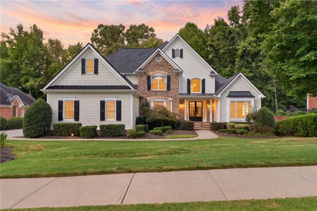 5 bedroom, 6 bathroom, 6,900 sq ft single family residence for sale at 345 Majestic Cove, Milton, GA 30004 — photo 1 of 82