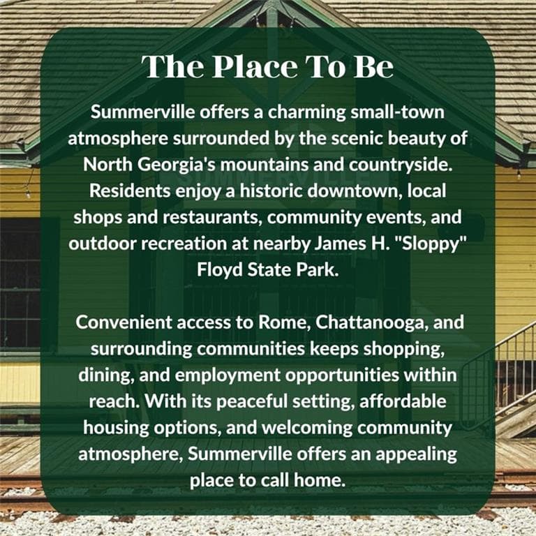 3 bedroom, 2 bathroom, 1,248 sq ft single family residence for sale at 196 N Elizabeth Street, Summerville, GA 30747 — photo 3