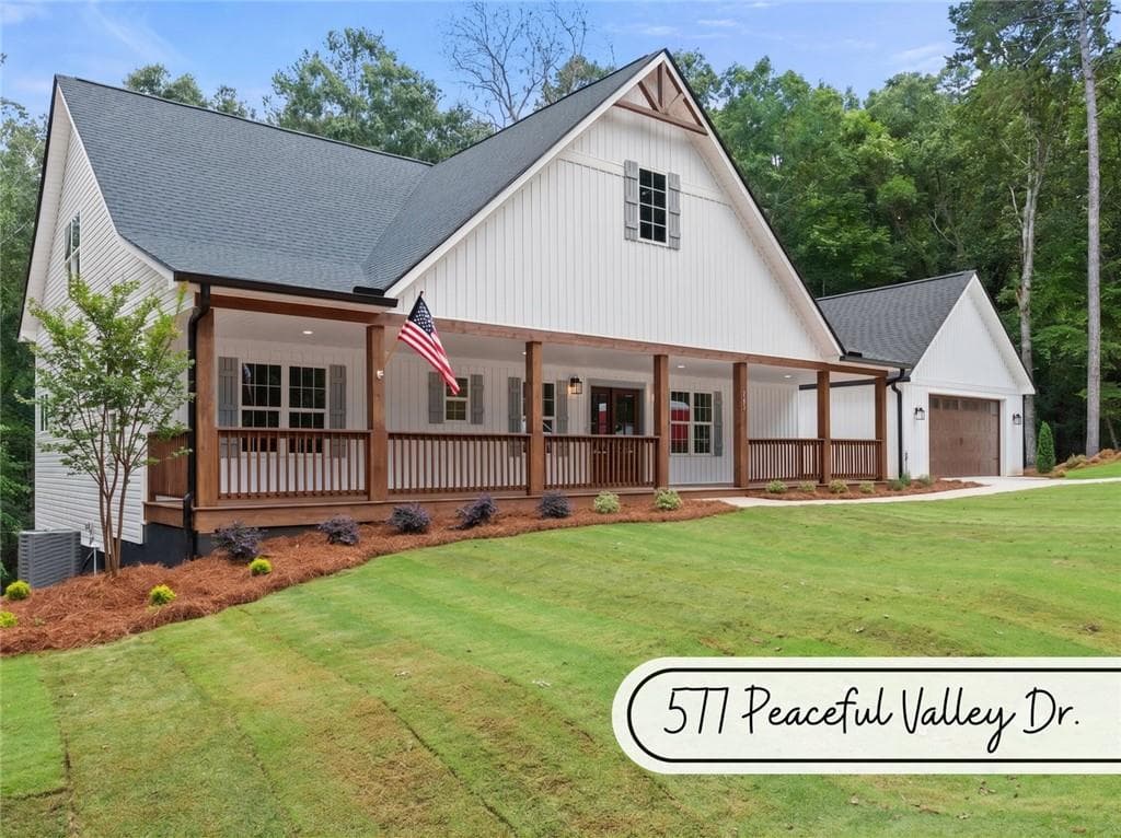 4 bedroom, 3 bathroom, 2,584 sq ft single family residence for sale at 577 Peaceful Valley Drive, Cleveland, GA 30528