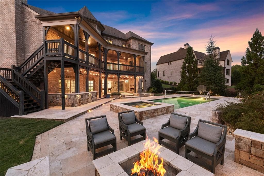 6 bedroom, 8 bathroom, 9,147 sq ft single family residence for sale at 10145 Cedar Ridge Drive, Milton, GA 30004 — photo 4