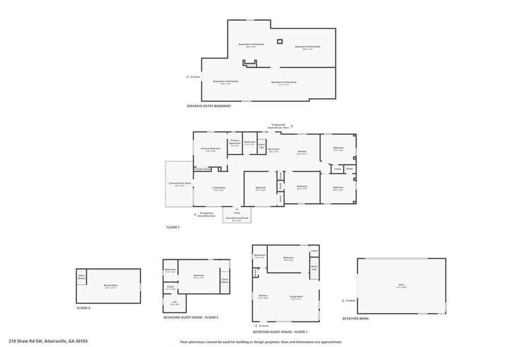 7 bedroom, 4 bathroom, 1,882 sq ft single family residence for sale at 210 Shaw Road SW, Adairsville, GA 30103 — photo 2