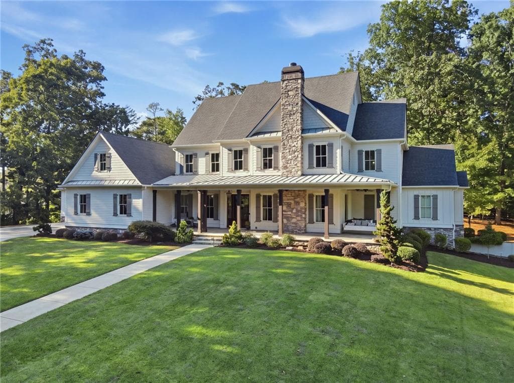 6 bedroom, 7 bathroom, 6,783 sq ft single family residence for sale at 1745 Dinsmore Road, Milton, GA 30004 — photo 1 of 102