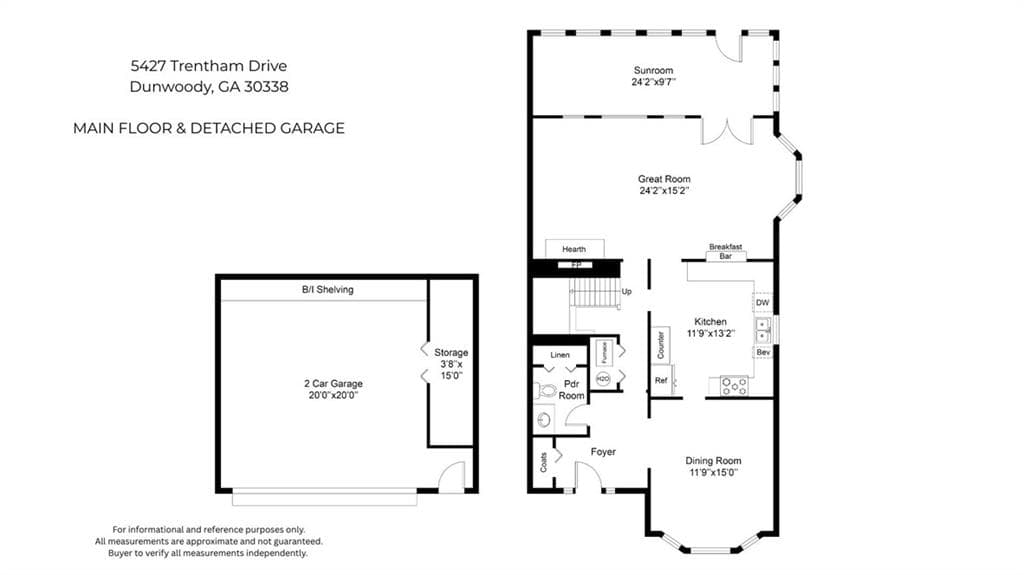 3 bedroom, 3 bathroom, 2,208 sq ft townhouse for rent at 5427 Trentham Drive, Dunwoody, GA 30338 for $3,100 a month — photo 3