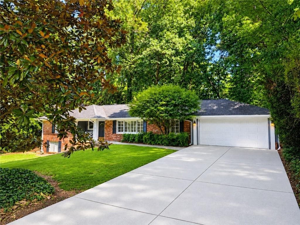 3 bedroom, 2 bathroom, 1,885 sq ft single family residence for sale at 6651 Castleton Drive, Sandy Springs, GA 30328