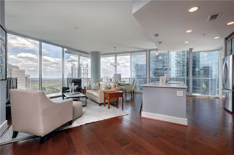 2 bedroom, 3 bathroom, 1,505 sq ft condominium for rent at 1080 Peachtree Street 2303, Atlanta, GA 30309 for $3,800 a month — photo 1 of 47