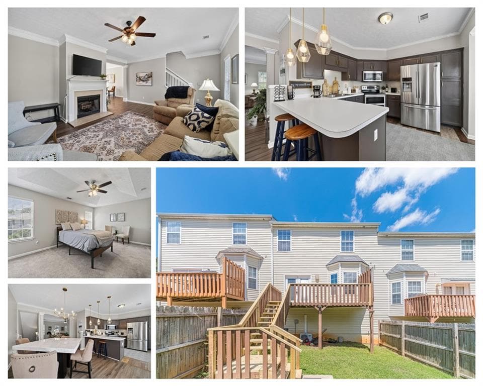 3 bedroom, 4 bathroom, 1,881 sq ft townhouse for sale at 4712 Poplar Ridge Court, Oakwood, GA 30566