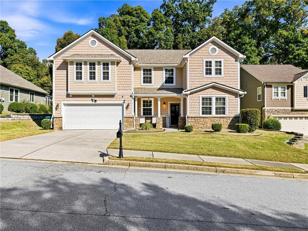 4 bedroom, 3 bathroom, 2,297 sq ft single family residence for sale at 6107 Chastain Way, Fairburn, GA 30213 — photo 1 of 41