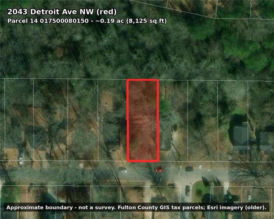 unimproved land for sale at 2043 Detroit Avenue, Atlanta, GA 30314 — photo 2