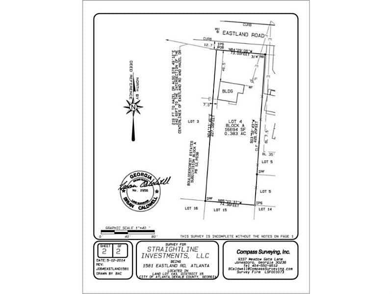 single family residence sold at 1581 Eastland Road, Atlanta, GA 30316