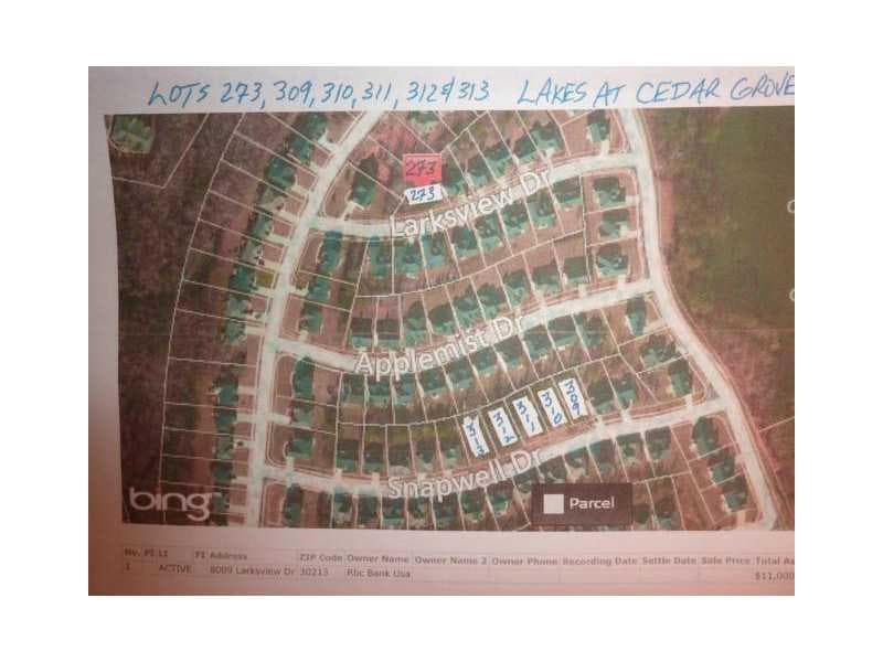 single family residence sold at 8009 Larksview Drive, Fairburn, GA 30213