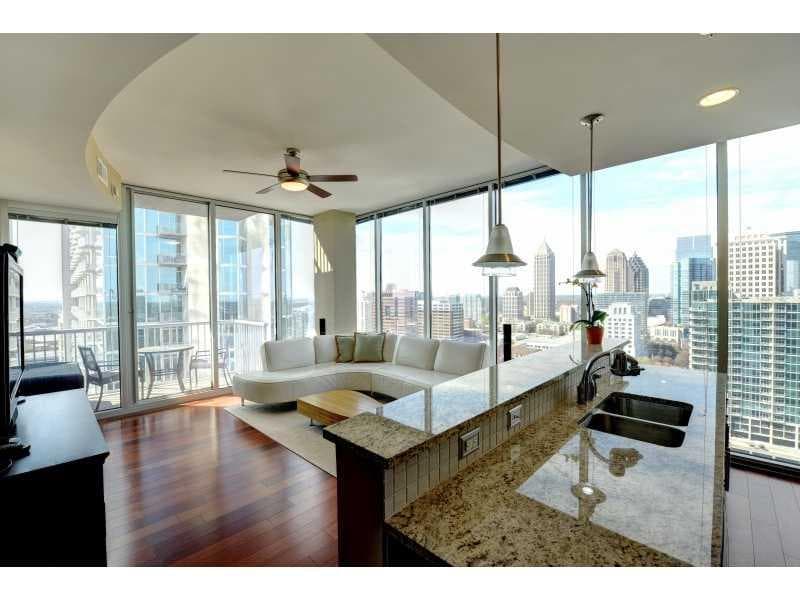 2 bedroom, 1,223 sq ft condominium sold at 855 Peachtree Street 2002, Atlanta, GA 30308