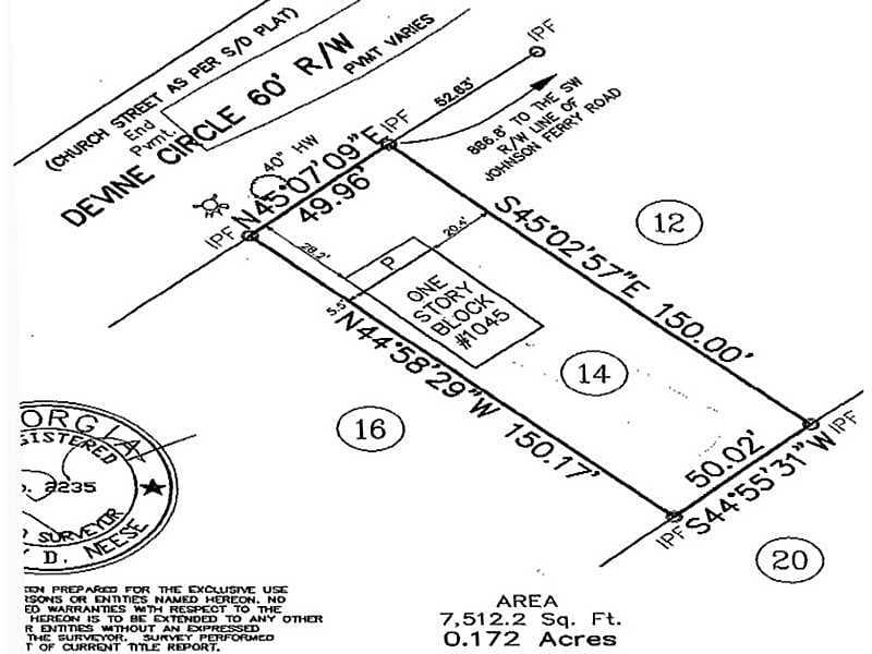 single family residence sold at 1045 Devine Circle, Atlanta, GA 30319