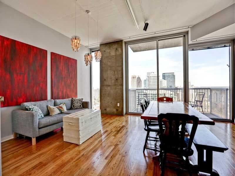 1 bedroom, 861 sq ft condominium sold at 855 Peachtree Street 2210, Atlanta, GA 30308
