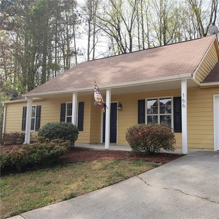 3 bedroom, 2 bathroom, 1,224 sq ft single family residence sold at 166 Colemans Bluff Drive, Woodstock, GA 30188