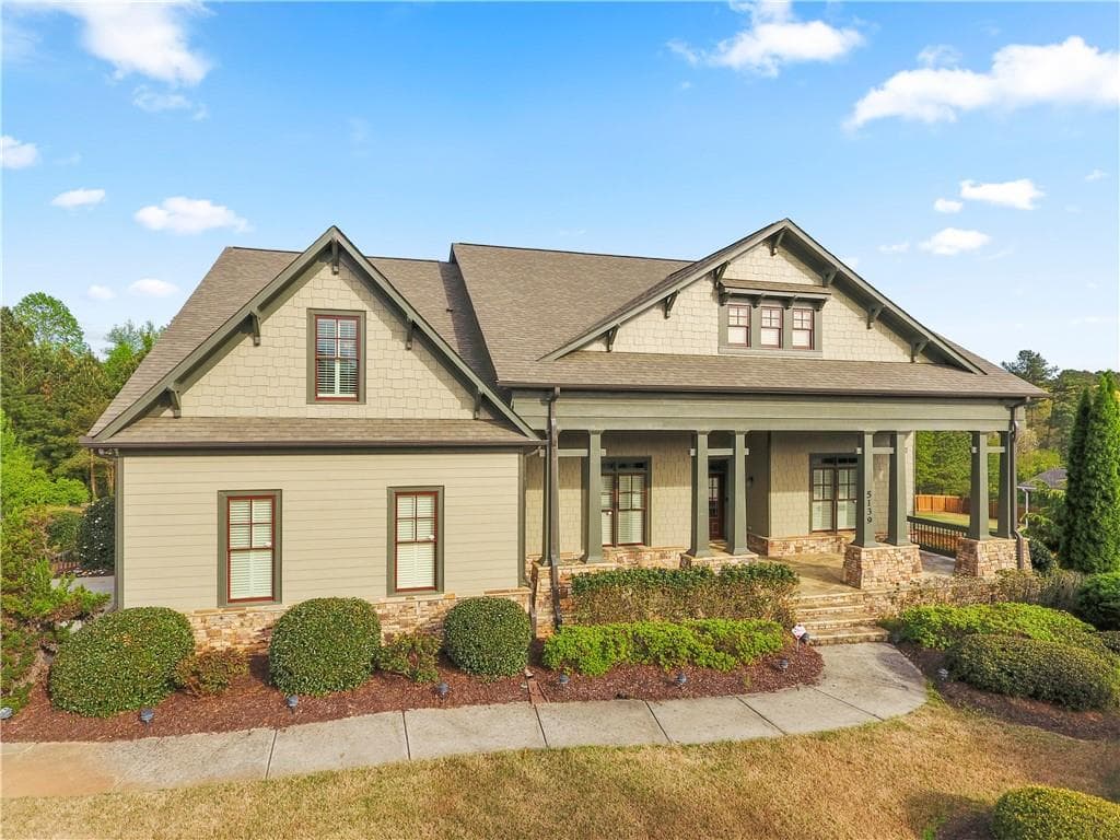 4 bedroom, 5 bathroom, 4,749 sq ft single family residence sold at 5139 Flatstone Drive, Gainesville, GA 30504