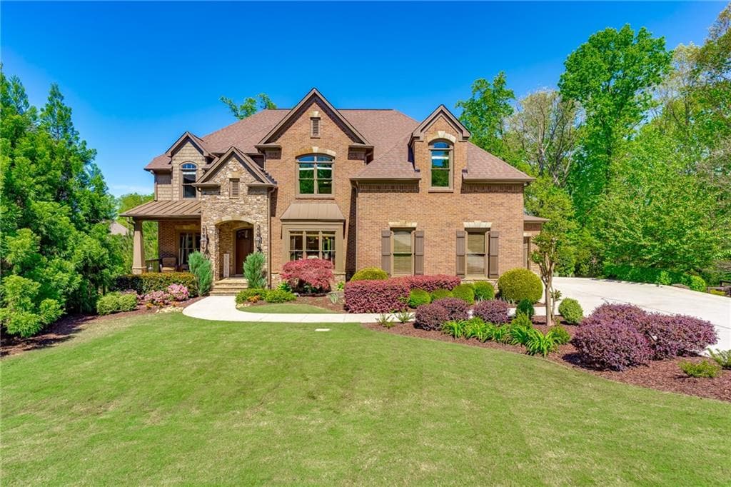 6 bedroom, 5 bathroom, 6,613 sq ft single family residence sold at 4445 Upland Court, Cumming, GA 30040