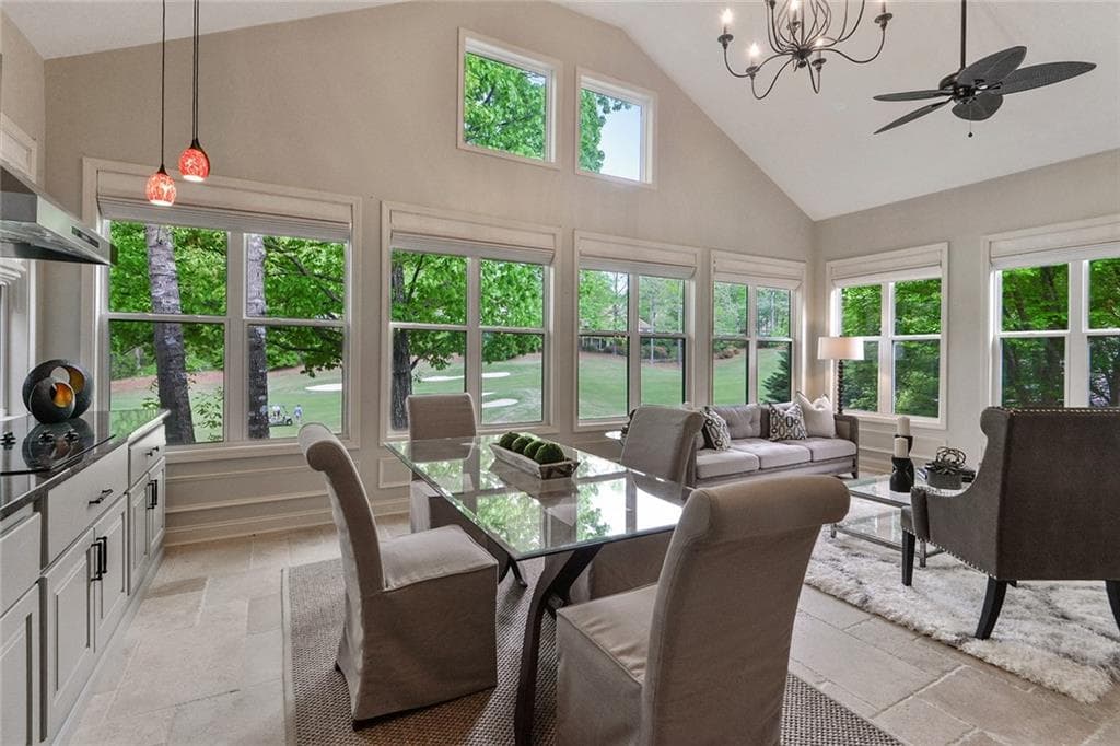 4 bedroom, 5 bathroom, 4,021 sq ft single family residence sold at 10180 Kinross Road, Roswell, GA 30076