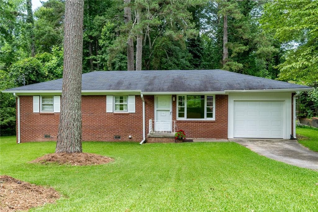 3 bedroom, 1 bathroom, 1,000 sq ft single family residence sold at 3866 Cedar Drive, Marietta, GA 30008