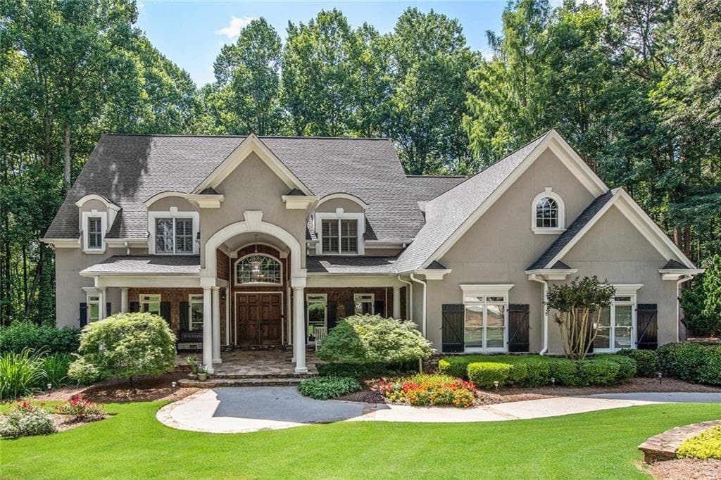 6 bedroom, 7 bathroom, 6,200 sq ft single family residence sold at 15 Stone Creek Trail, Alpharetta, GA 30004