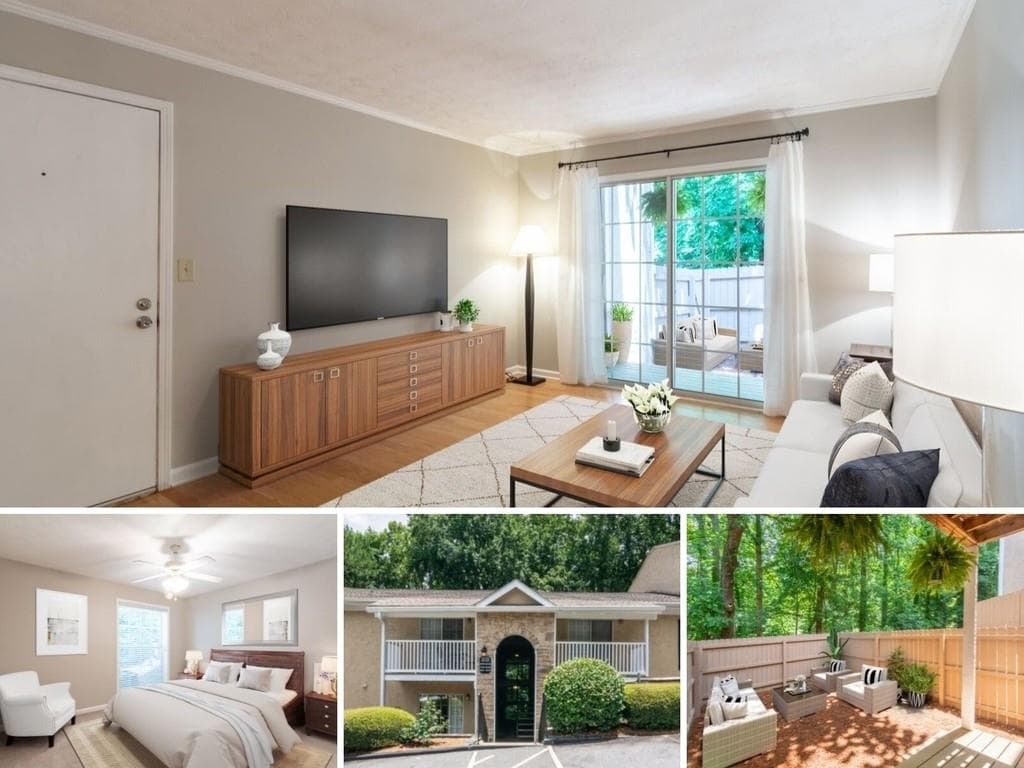 1 bedroom, 1 bathroom, 625 sq ft condominium sold at 3175 SEVEN PINES Court 102, Atlanta, GA 30339