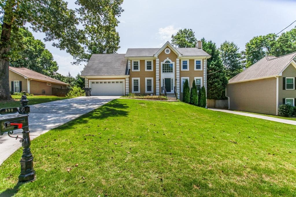 4 bedroom, 3 bathroom, 2,088 sq ft single family residence sold at 890 Hounds Ridge Court, Lawrenceville, GA 30043