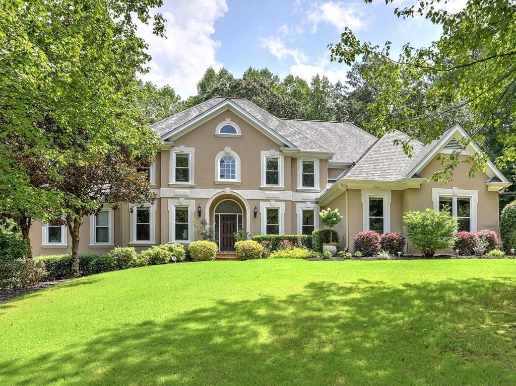 5 bedroom, 6 bathroom, 5,463 sq ft single family residence sold at 115 Valley Summit Court, Roswell, GA 30075