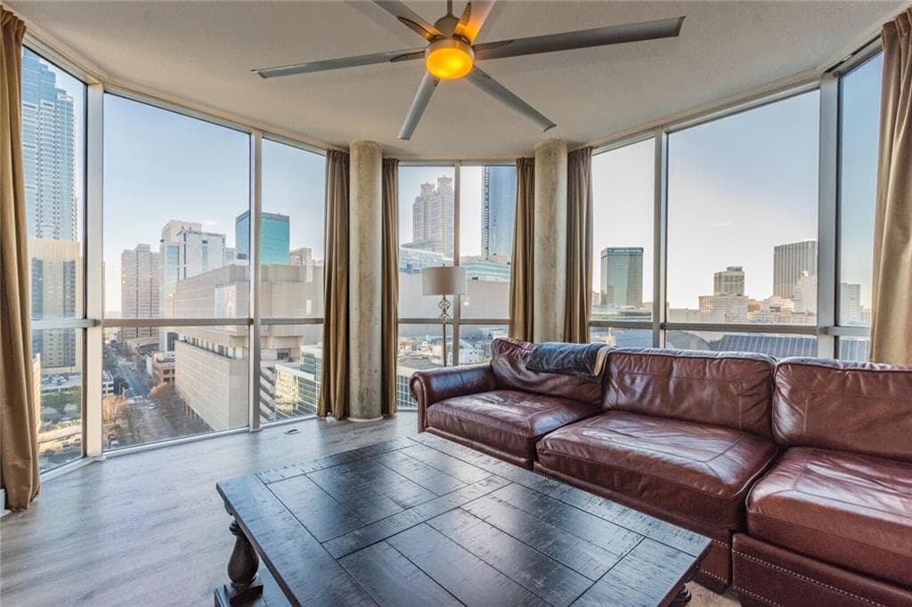 2 bedroom, 2 bathroom, 1,579 sq ft condominium sold at 285 Centennial Olympic Park Drive 1908, Atlanta, GA 30313