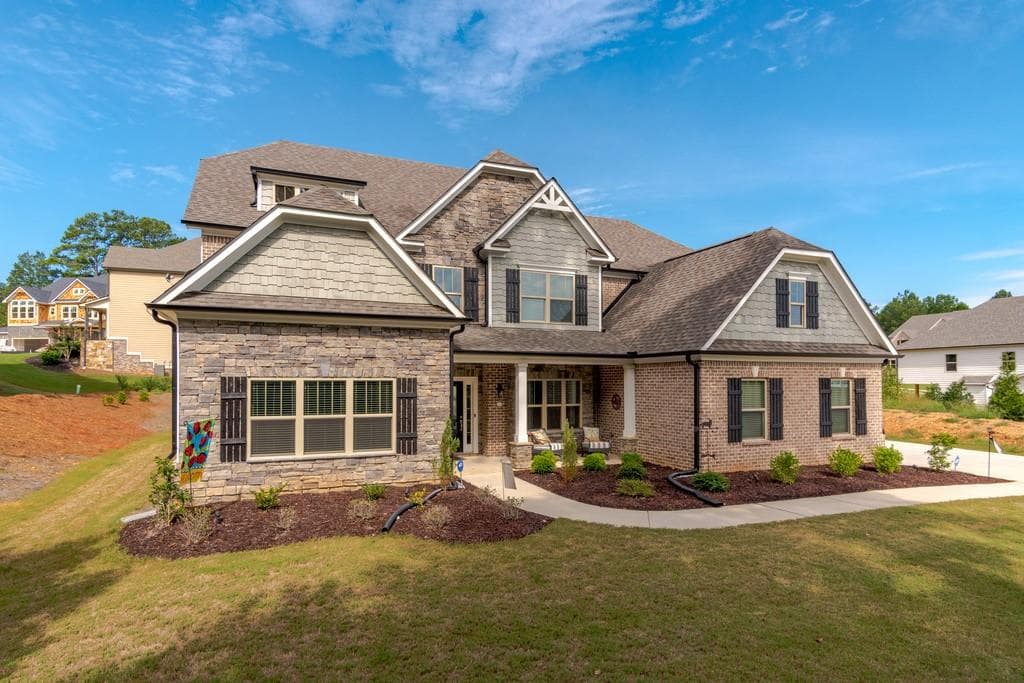 5 bedroom, 4 bathroom, 4,101 sq ft single family residence sold at 156 Rocky Creek Trail, Woodstock, GA 30188